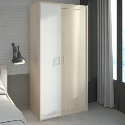 Armoire enfant 2 portes bicolore PIA