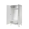 Armoire enfant 2 portes en bois blanc - AR2035