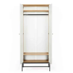 Armoire 2 portes en bois avec pieds en acier - BI0049