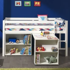 Bibliothèque pour lit mezzanine 90x200 blanc - Terre de Nuit