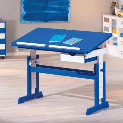 Bureau enfant à plan inclinable + tiroir en bois - BU12058