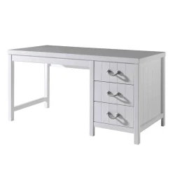 Bureau enfant 3 tiroirs en bois blanc - BU2033