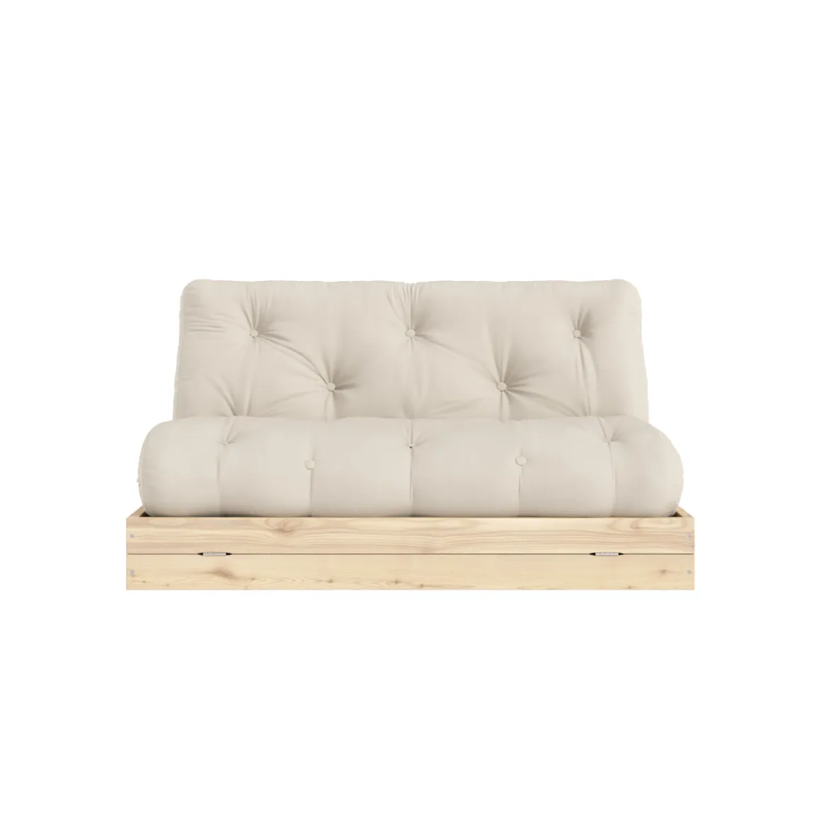 Canapé convertible en pin massif avec futon FLIP
