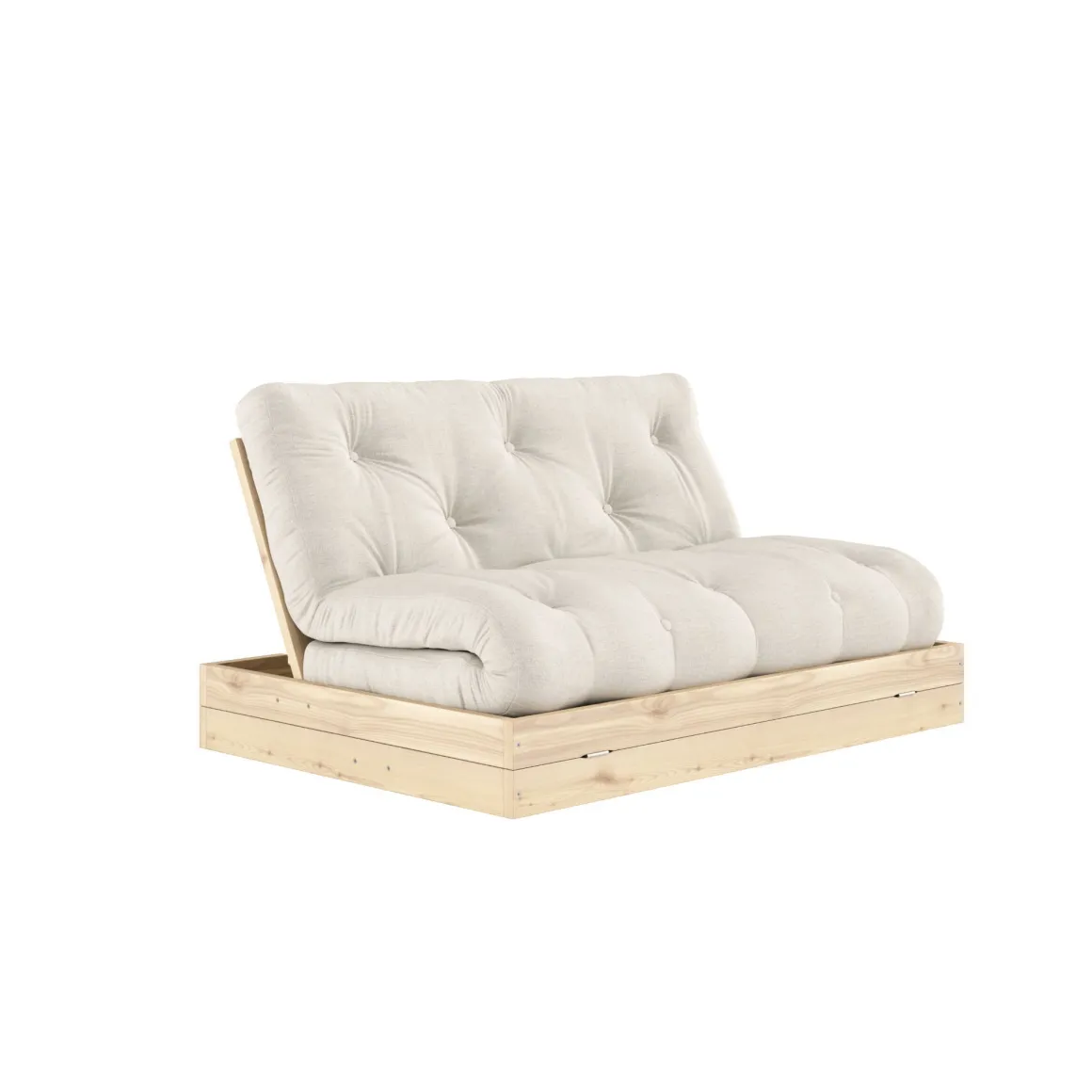 Canapé convertible en pin massif avec futon FLIP