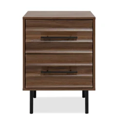 Chevet bois et métal avec tiroirs design