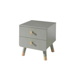 Chevet enfant 2 tiroirs en bois massif - CH2031