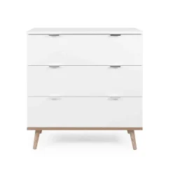 Commode 3 tiroirs blanc - CO7781-1