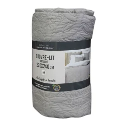 Couvre-lit microfibre lavée matelassé Florette 240x220 cm