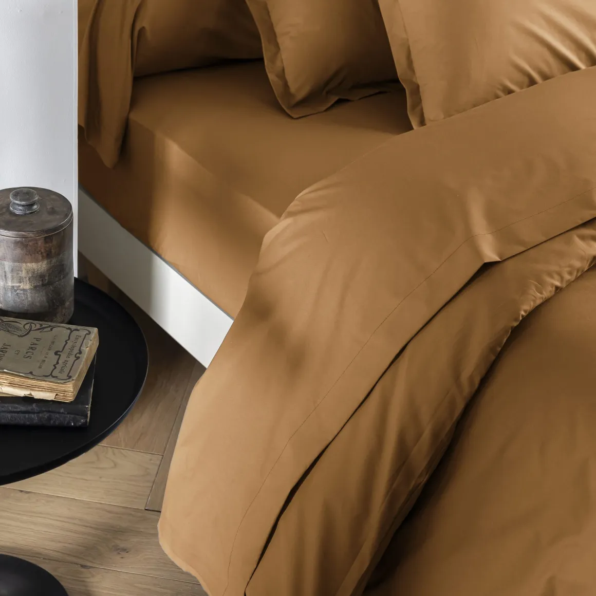 Drap housse coton percale bonnet 30 cm - SOMEO
