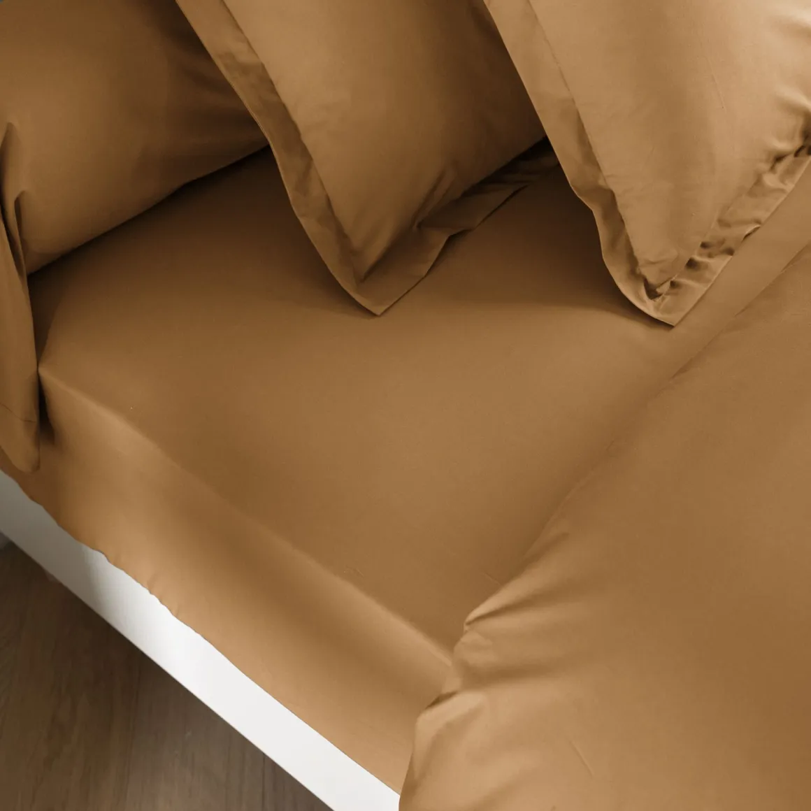 Drap housse coton percale bonnet 30 cm - SOMEO