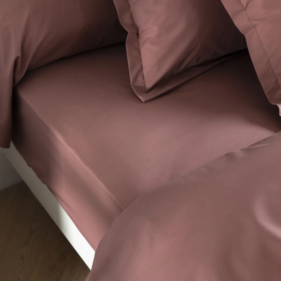 Drap housse coton percale bonnet 30 cm - SOMEO