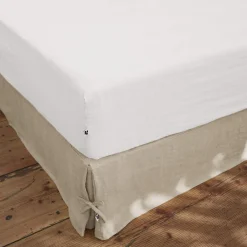 Drap housse lin lavé
