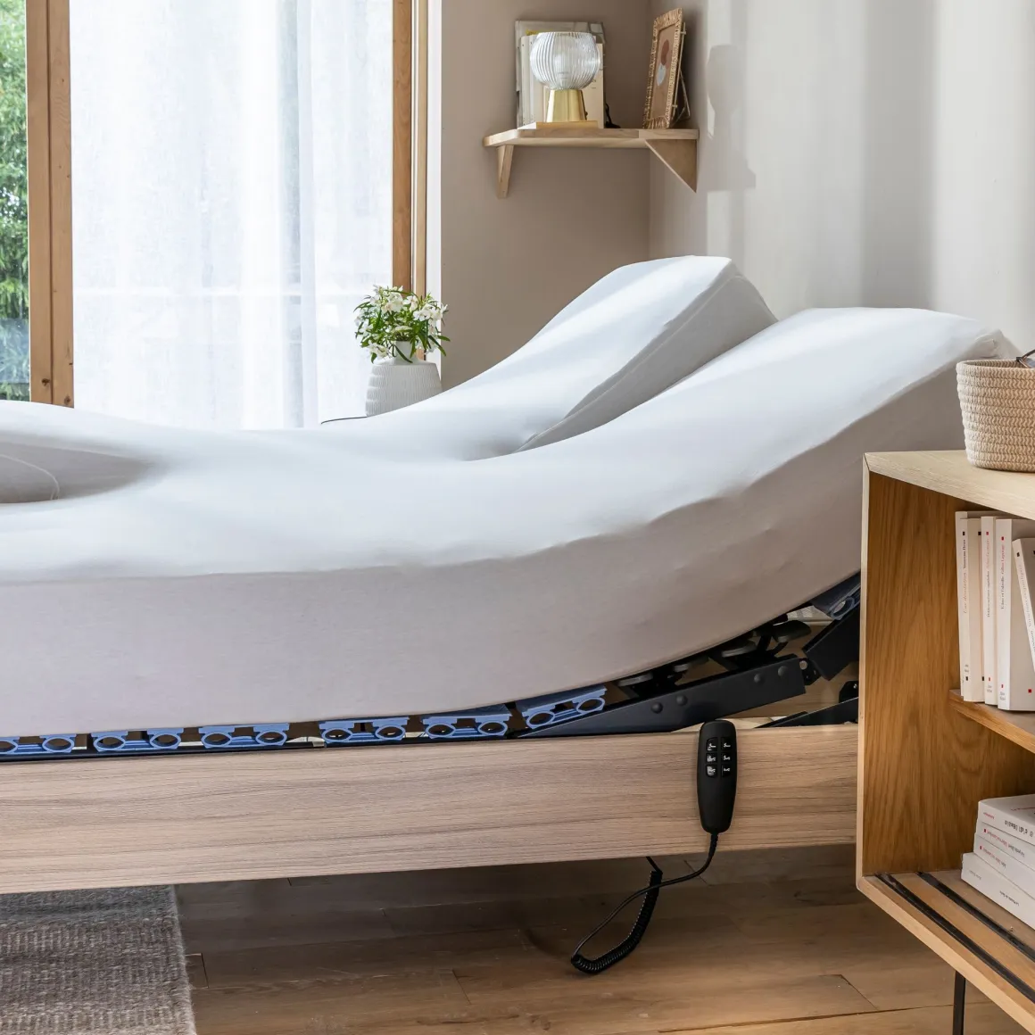 Drap housse pour lit articulé jersey extensible