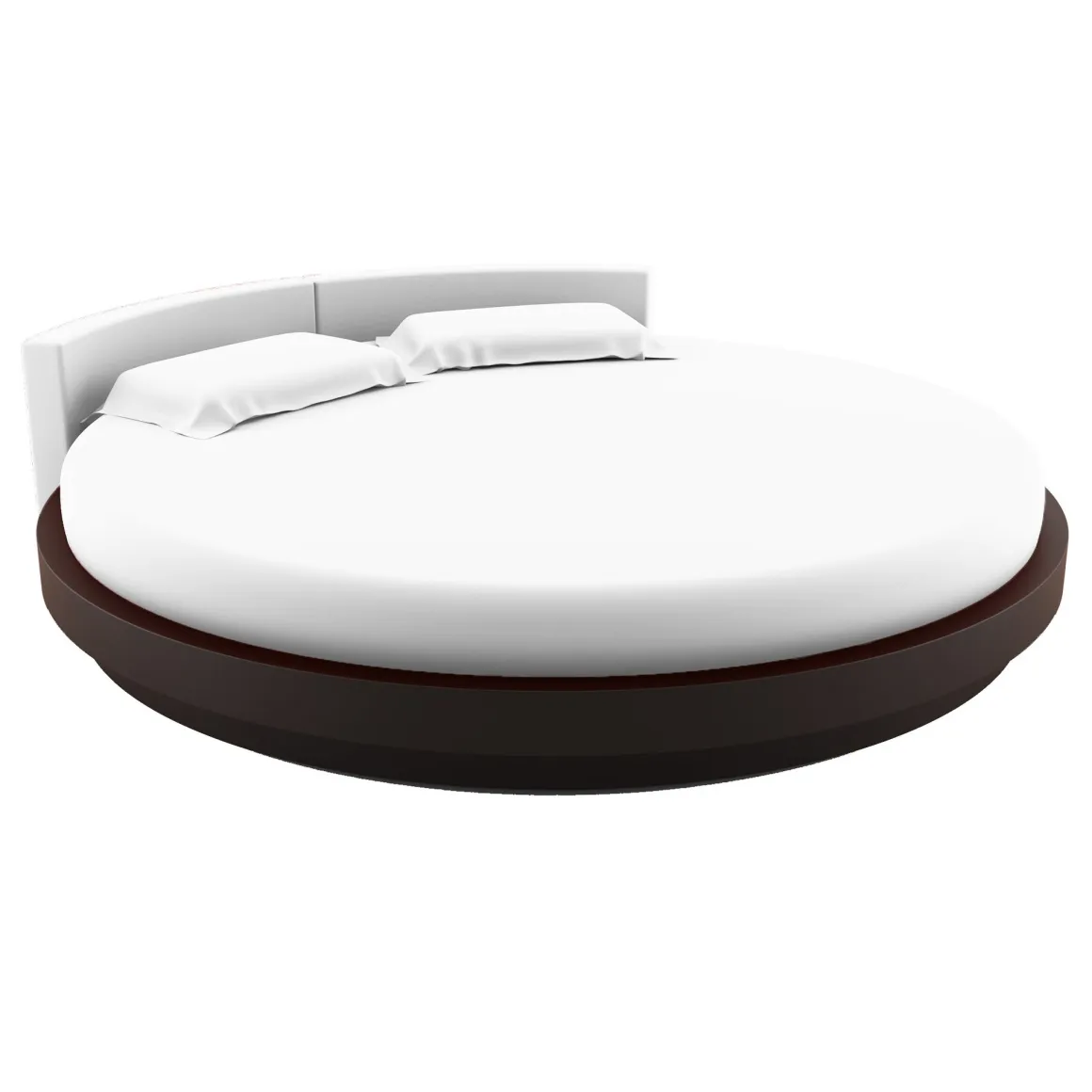 Drap housse rond jersey blanc 215 cm 100% coton