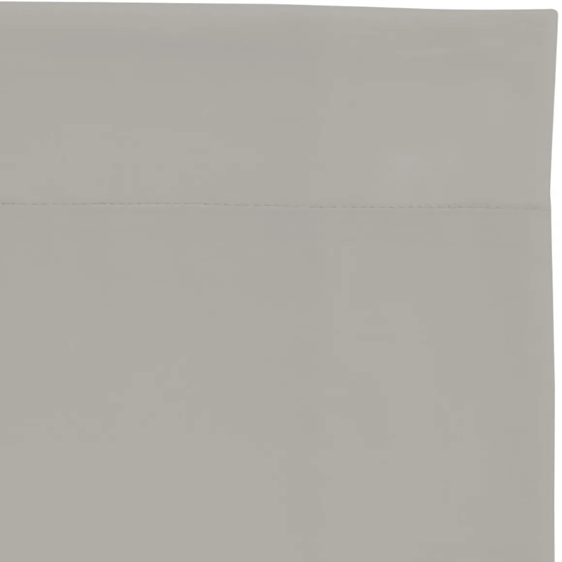 Drap plat 100% coton gris mastic