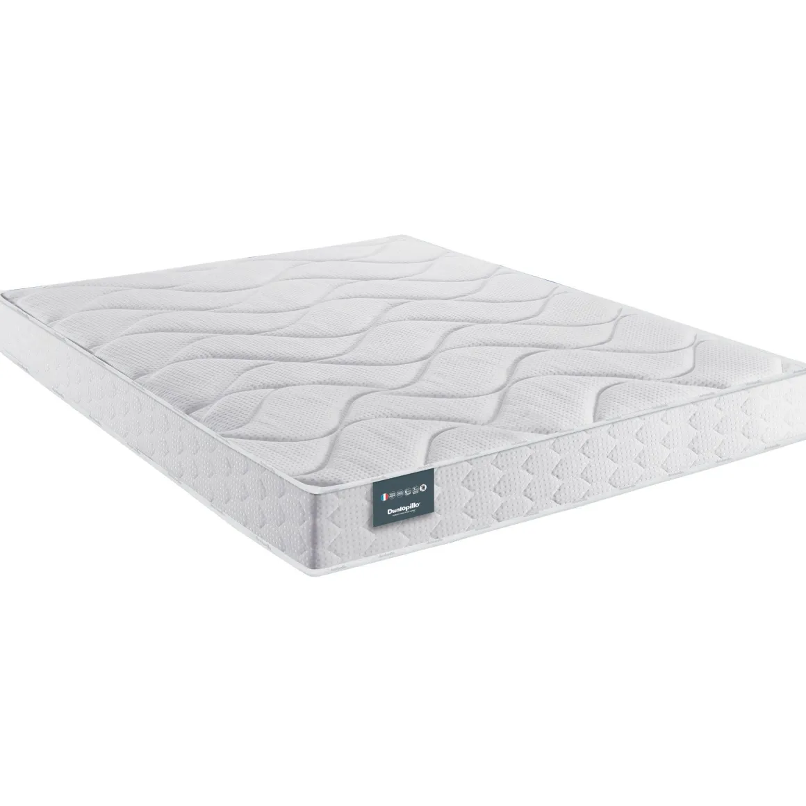 Ensemble Dunlopillo Aérial® 18 cm TULIPE, matelas, sommier, pieds