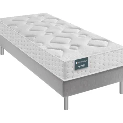 Ensemble Dunlopillo couchage latex Aérial® 24 cm LILAS, matelas, sommier, pieds