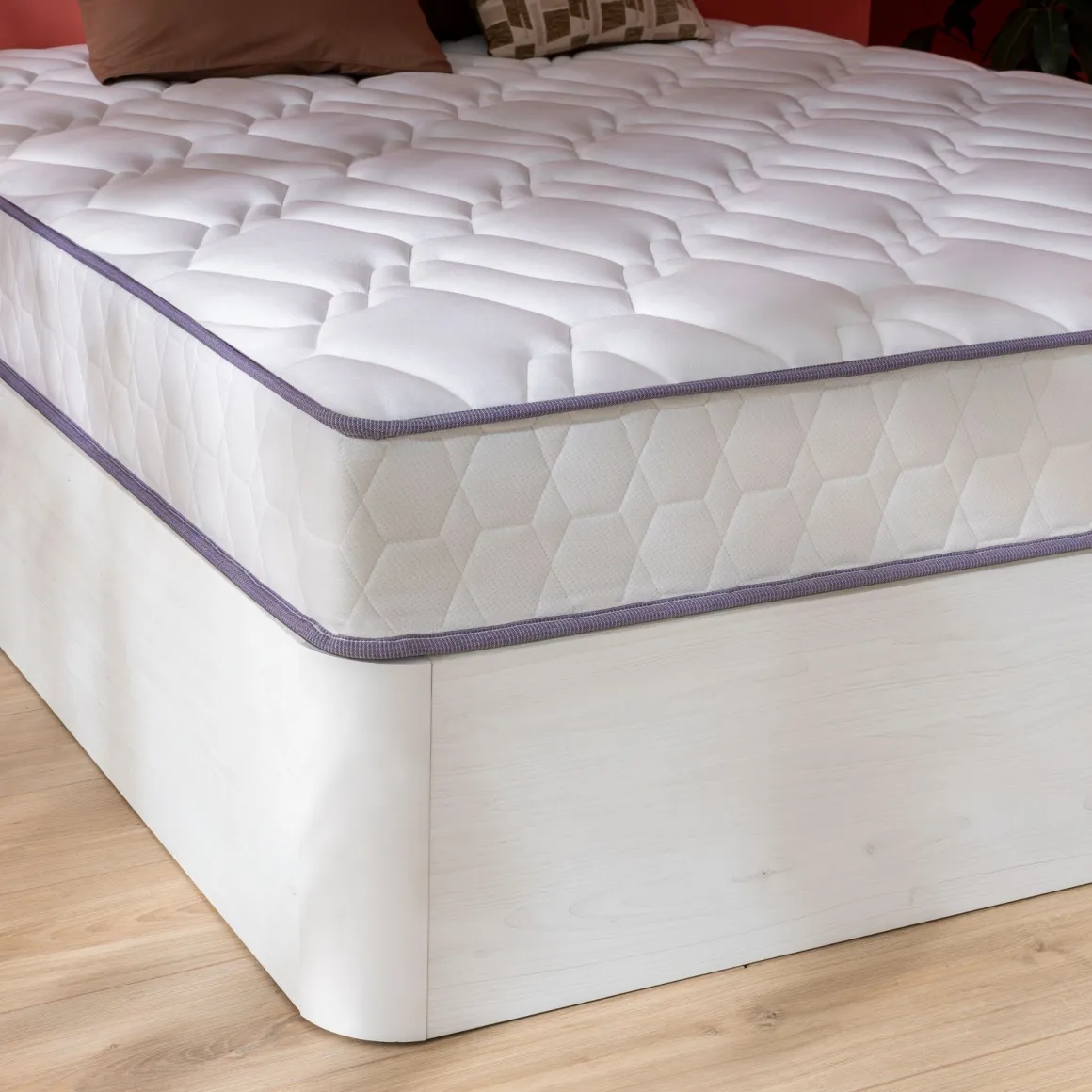 Ensemble lit coffre et matelas ressorts ensachés ferme Merinos
