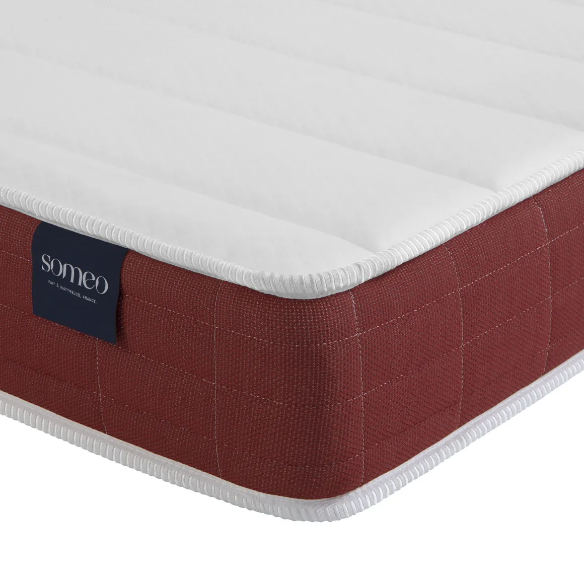 Ensemble matelas couchage latex, sommier, pieds et tête de lit Crépuscule 400 - SOMEO