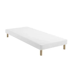Ensemble matelas couchage latex, sommier Lune et pieds Crépuscule 400 - SOMEO