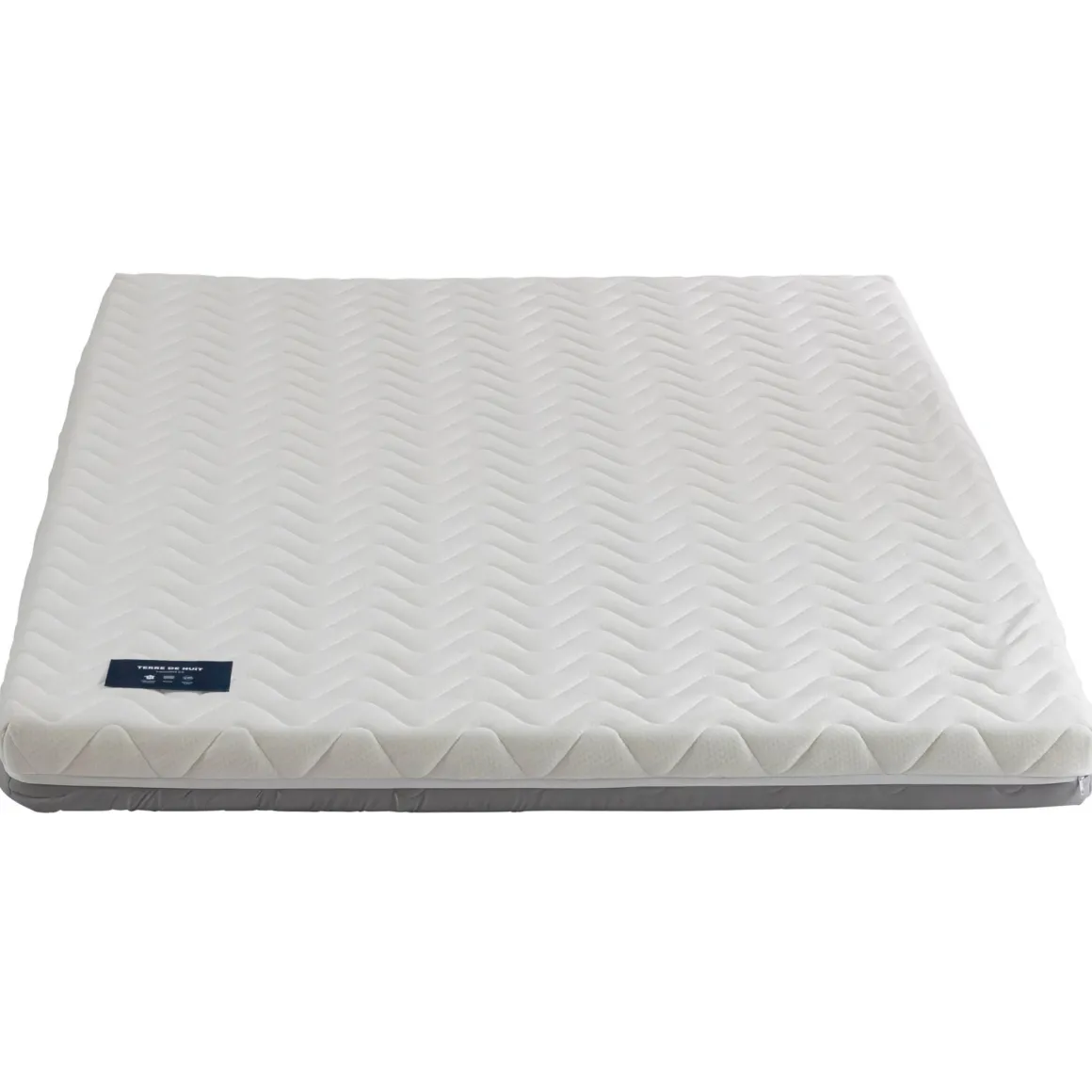 Ensemble matelas ferme mousse Tranquillité 2.0 + Lit adulte cannage bois naturel - LT17018