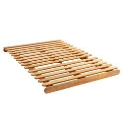 Ensemble matelas futon en coton et structure en bois massif naturel