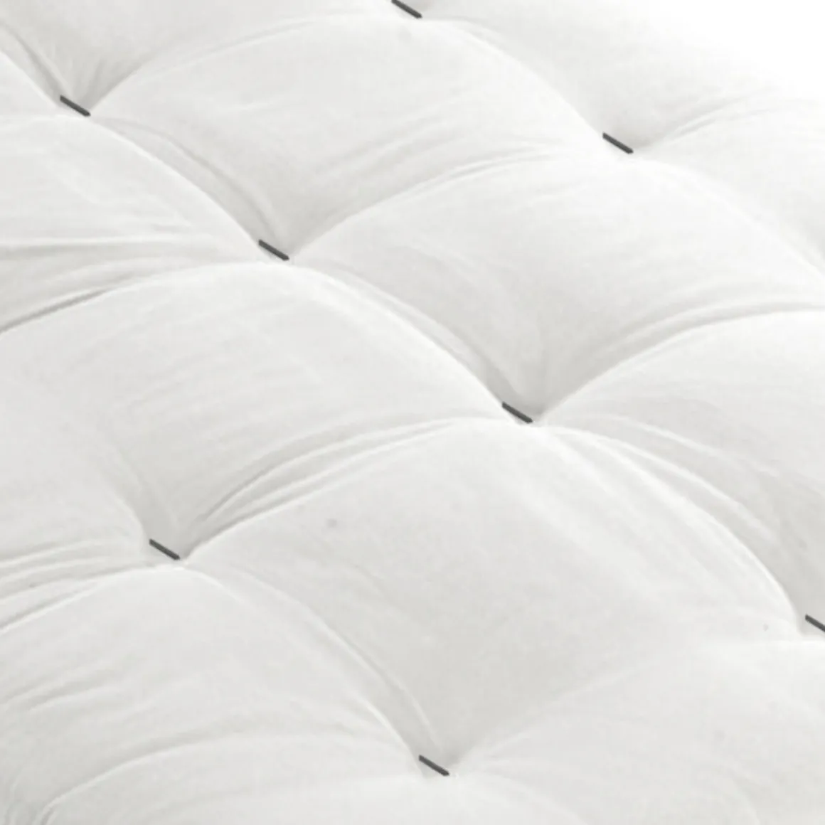 Ensemble matelas futon en coton et structure en bois massif naturel