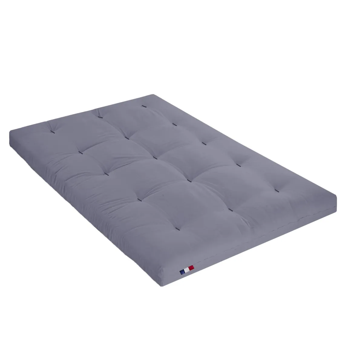 Ensemble matelas futon en coton et structure en bois massif naturel