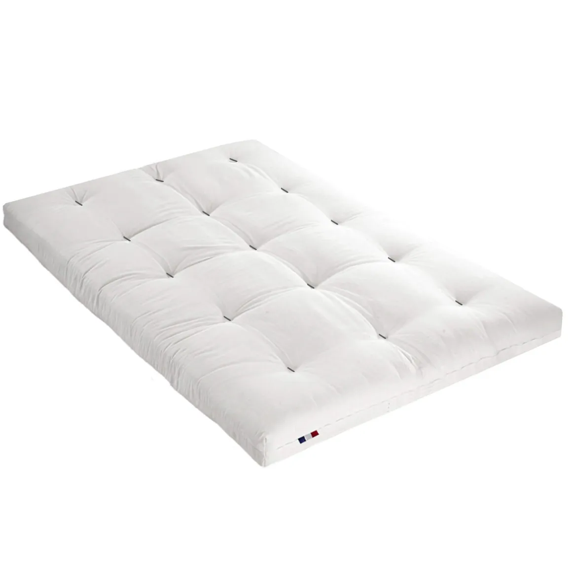 Ensemble matelas futon en coton et structure en bois massif naturel