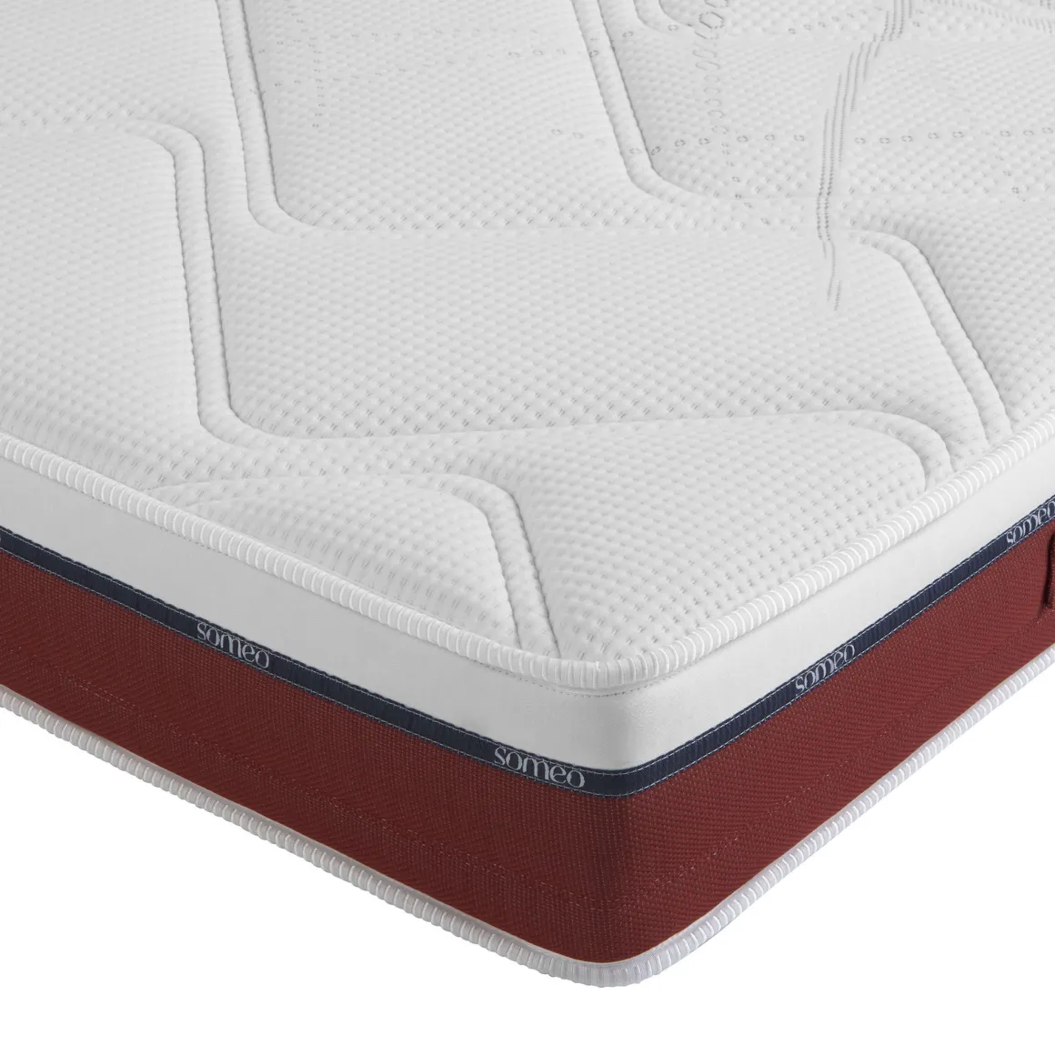 Ensemble matelas 100% latex, sommier, pieds, couette et oreiller Crépuscule 600 - SOMEO