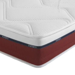 Ensemble matelas 100% latex, sommier, pieds, couette et oreiller Crépuscule 600 - SOMEO