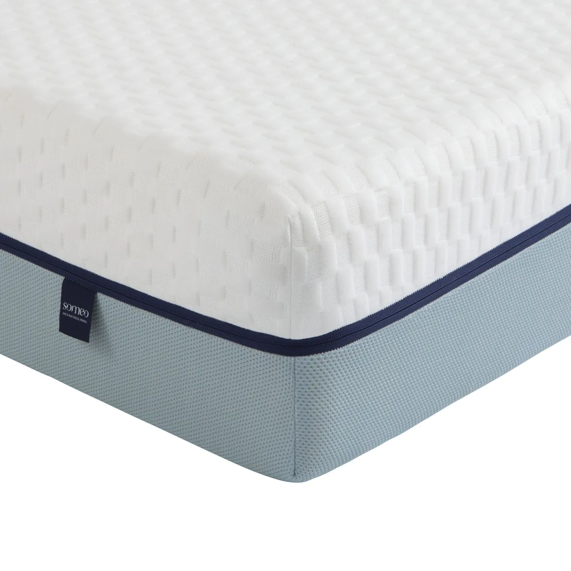 Ensemble matelas mémoire de forme, sommier et pieds Songe 600 - SOMEO
