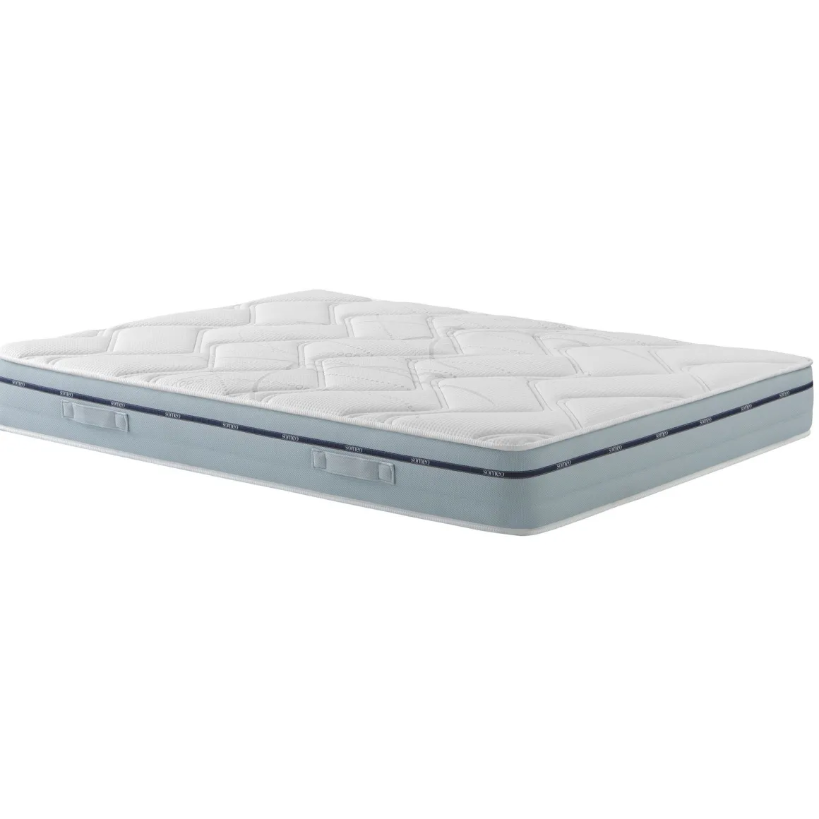 Ensemble matelas mémoire de forme, sommier et pieds Songe 500 - SOMEO