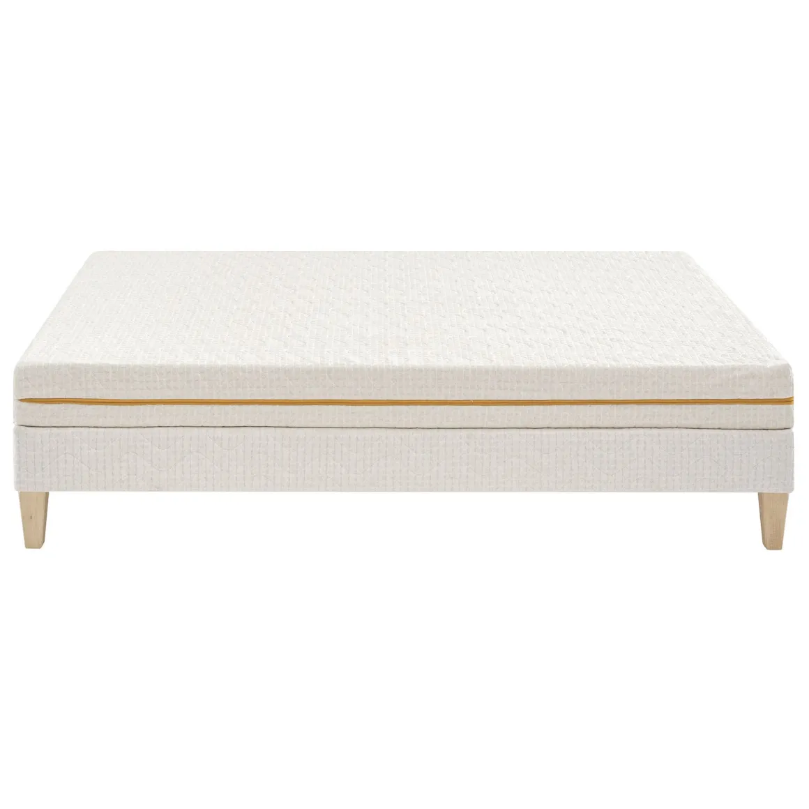 Ensemble matelas mousse recyclée, sommier et pieds Aube 400 - SOMEO