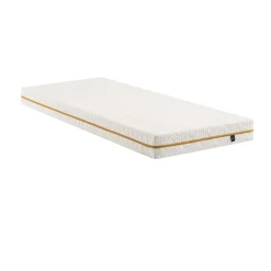 Ensemble matelas mousse recyclée, sommier, pieds, couette et oreiller Aube 400 - SOMEO