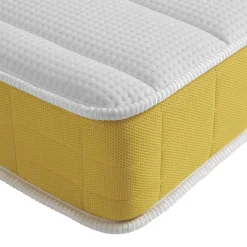 Ensemble matelas mousse, sommier, pieds, tête de lit, couette et oreiller Aurore 400 - SOMEO