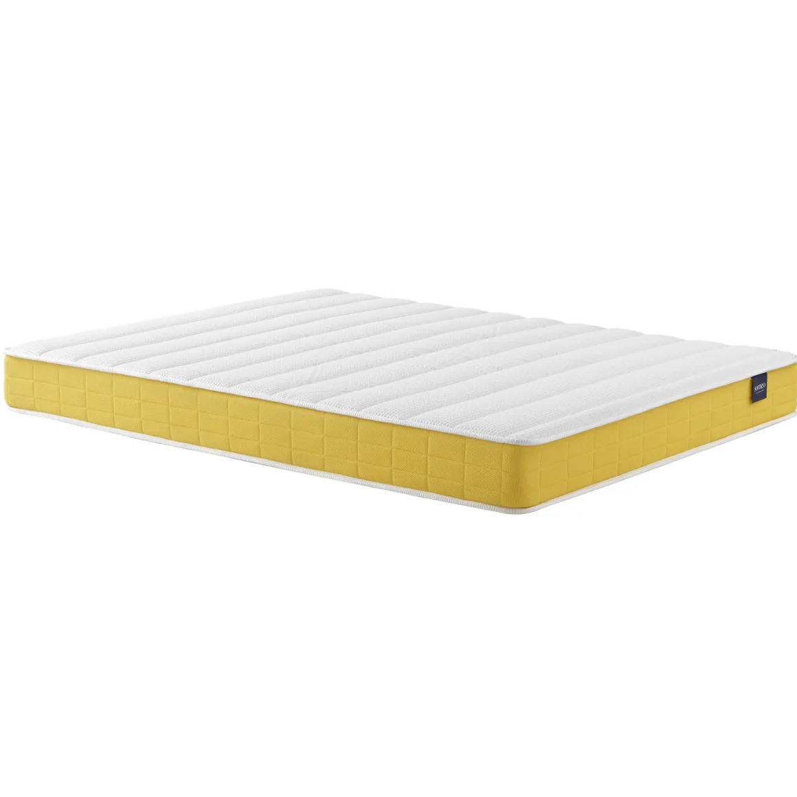 Ensemble matelas mousse, sommier, pieds, tête de lit, couette et oreiller Aurore 400 - SOMEO