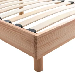 Ensemble matelas mousse + sommier bois massif