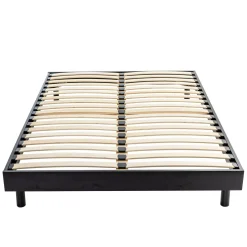 Ensemble matelas mousse + sommier bois massif