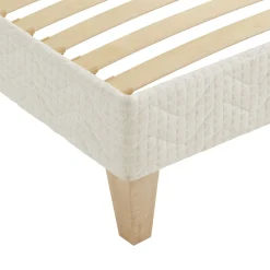 Ensemble matelas naturel latex naturel, sommier et pieds Aube 700 - SOMEO
