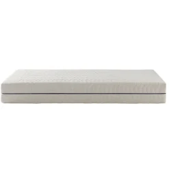 Ensemble matelas naturel ressorts et latex naturel, sommier, pieds, couette et oreiller Aube 600 - SOMEO