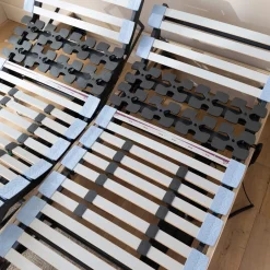 Ensemble matelas relaxation 100% latex, sommier TPR, pieds Crépuscule 500 - SOMEO