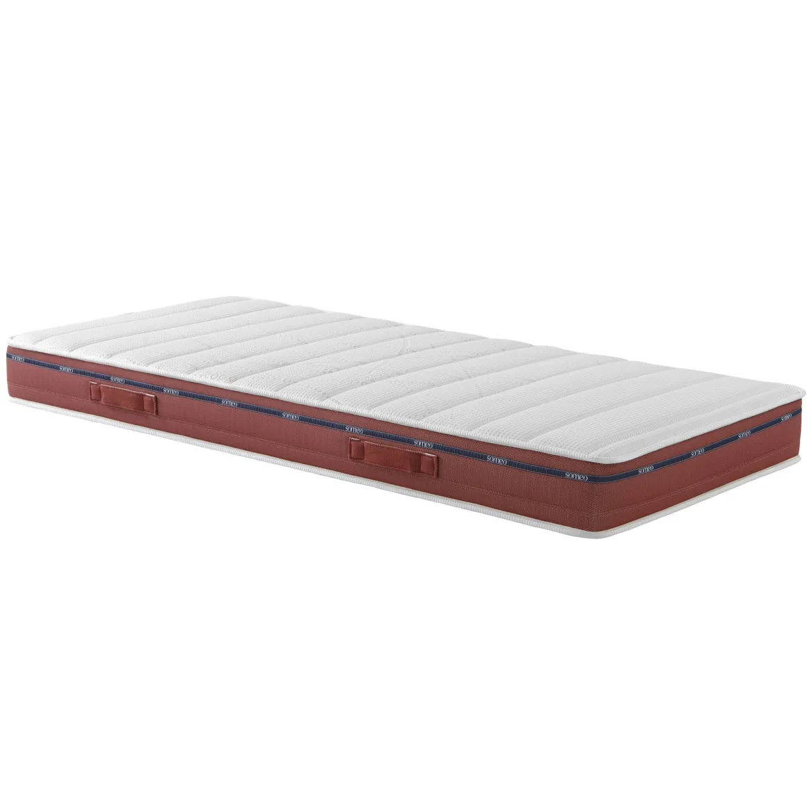 Ensemble matelas relaxation 100% latex, sommier TPR, pieds Crépuscule 500 - SOMEO