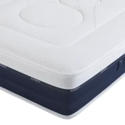 Ensemble matelas ressorts et mémoire de forme, sommier Constellation et pieds Rêve 600 - SOMEO