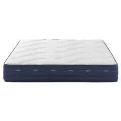 Ensemble matelas ressorts et mémoire de forme, sommier, pieds, couette et oreiller Rêve 500 - SOMEO