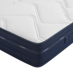 Ensemble matelas ressorts et mémoire de forme, sommier, pieds et tête de lit Rêve 500 - SOMEO