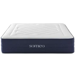 Ensemble matelas ressorts, latex et mémoire de forme, sommier et pieds Rêve 700 - SOMEO