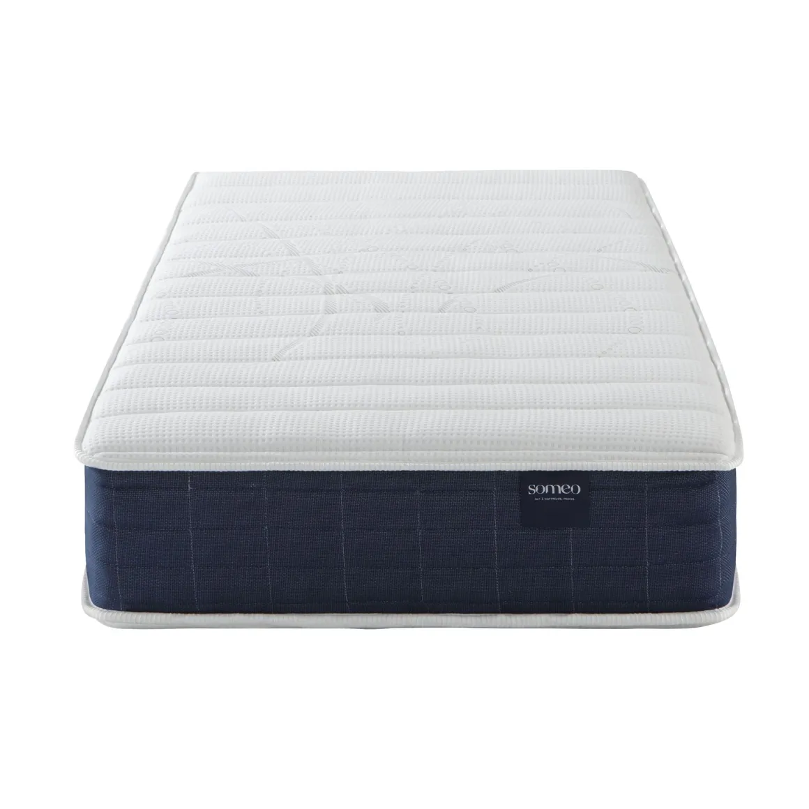 Ensemble matelas ressorts, sommier Lune et pieds Rêve 400 - SOMEO