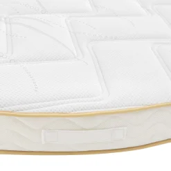 Ensemble matelas rond mousse, sommier et pieds Aurore 300 - SOMEO diamètre 215