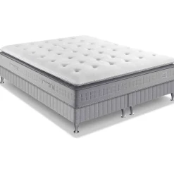 Ensemble matelas sommier pieds Simmons 651 ressorts ensachés + surmatelas intégré SW5